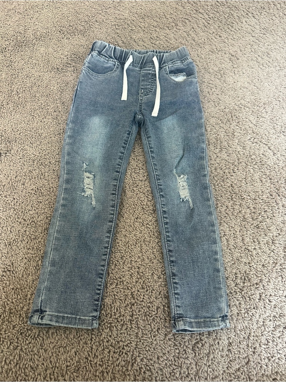 Little Bipsy Light Blue Distressed Pull-On Jeans